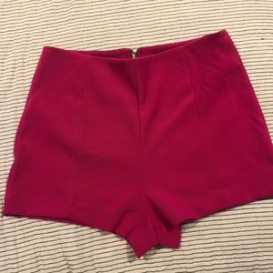 Hot pink shorts